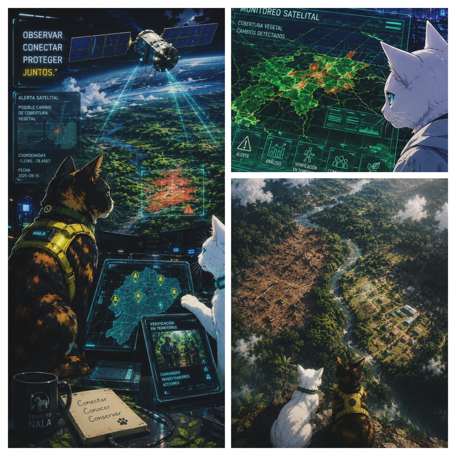 Desde el cielo también se conserva: satélites, comunidades e investigadores contra la pérdida de hábitat