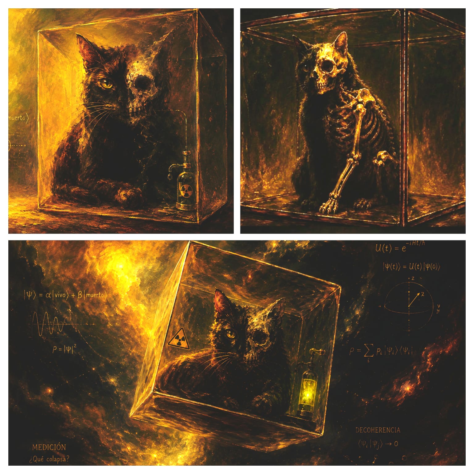 ¿El gato de Schrödinger está vivo y muerto al mismo tiempo?