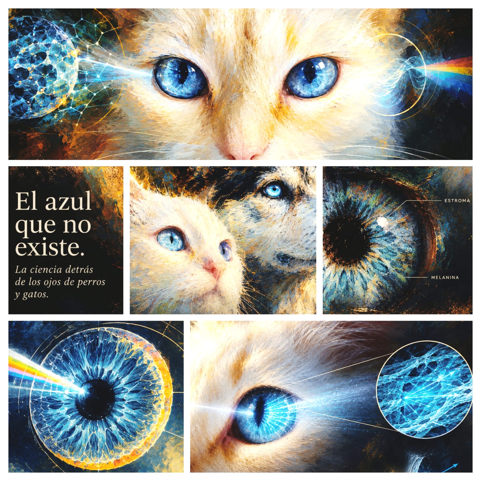 El azul que no existe: la ciencia detrás de los ojos de perros y gatos